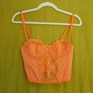 Urban Outfitters Peach Corset Top, size Small